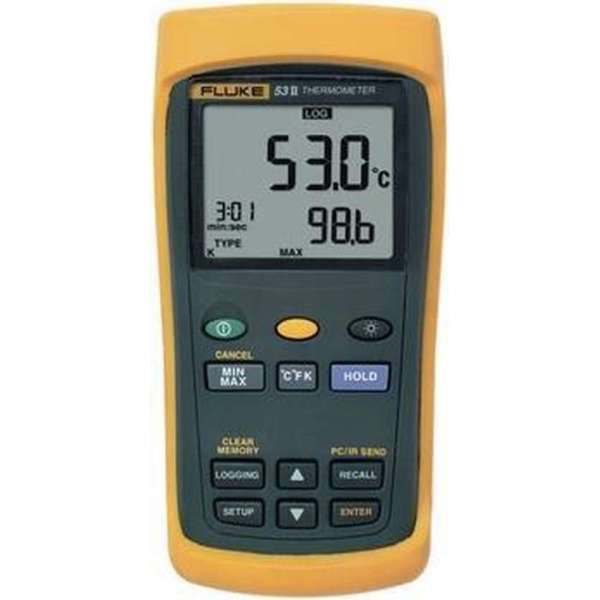 Fluke 53-2 50 B Hz Temperatuurmeter -250 Tot +1767 Â°C Sensortype E J K N R S T