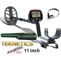 Teknetics Eurotek Pro 11 inch DD zoekspoel + Tek-Point pinpointer metaaldetector