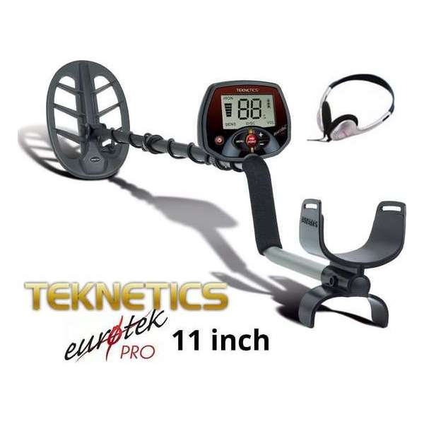 Teknetics Eurotek Pro metaaldetector 11 inch DD zoekspoel