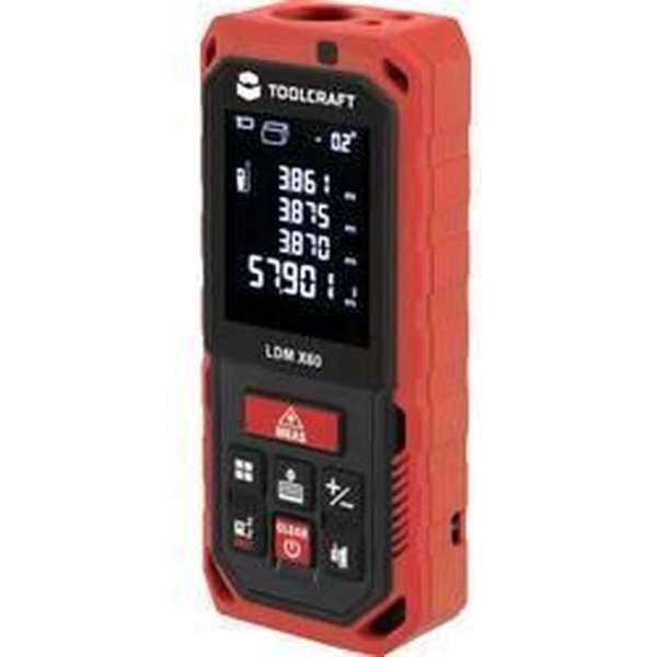 TOOLCRAFT 2247981 Laserafstandsmeter Meetbereik (max.) 60 m