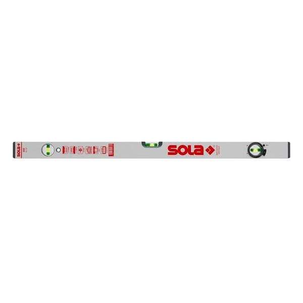 SOLA Alu blokwaterpas AV50 50cm 2 libellen 0,50mm/m zilver