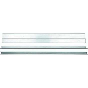 HAK Licht metalen trapezoidale profiel met plastic eindkappen, Profiel cross-section: 27 x 112 mm    150cm