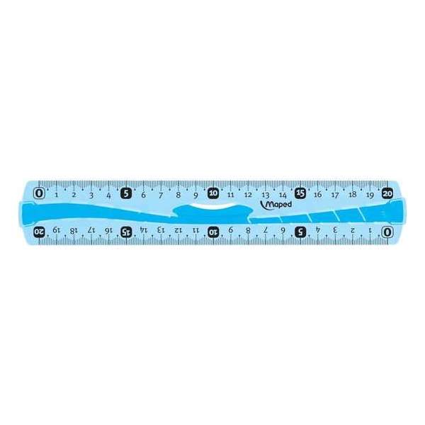 40x Maped decimeter liniaal Flex dubbele decimeter, 20cm