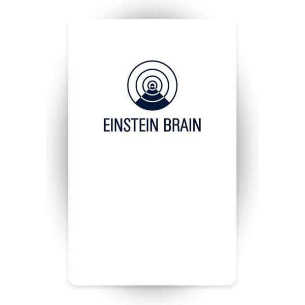 Einstein Brain 5G EMF Anti Straling Bescherming Kaart White - Maat One size