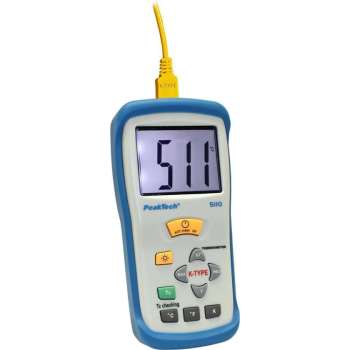 Peaktech 5110: Digitale thermometer ~ 1 CH ~ K-Type ~ -50 ... + 1300 ° C ~ met ° C / ° F / K Display