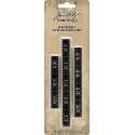 Tim Holtz measurements metal rulers x3