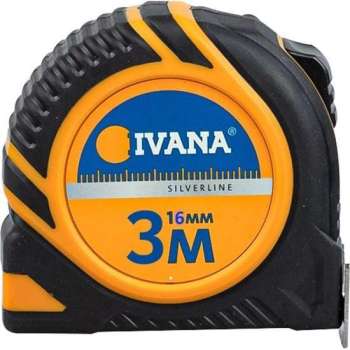 Ivana rolbandmaat softgrip stalen band 3 meter 16 mm breed