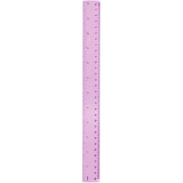 liniaal 30 cm roze