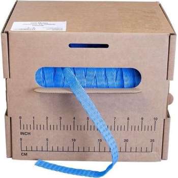 Buisnet - Netkous - rekbereik 15 tot 25mm - Volle Dispenser doos 200m (Blauw)