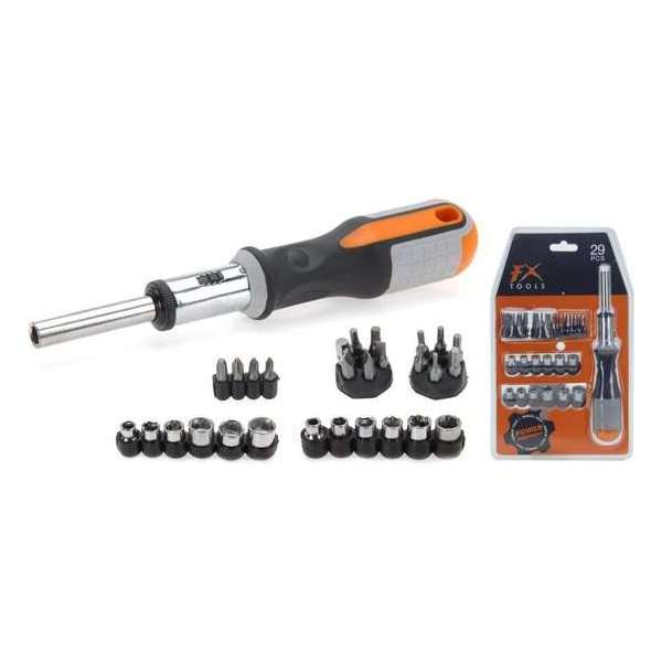 FX Tools Schroevendraaier ratel set 29 delig