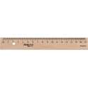 liniaal Geo College 17 cm hout/staal bruin