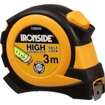 Ironside Rolbandmaat rubber ABS 3 meter x 16mm