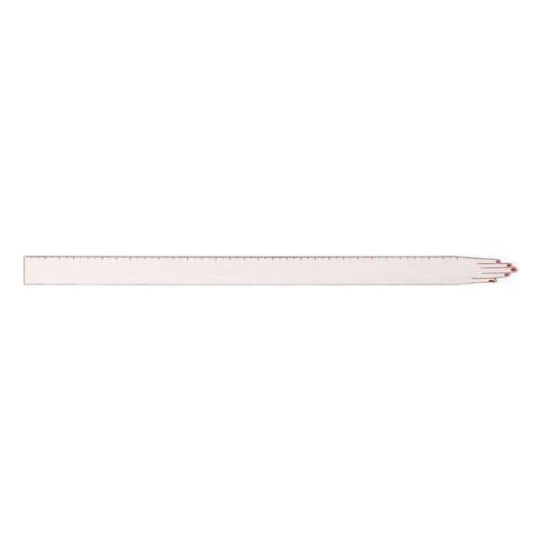 Doiy Liniaal Hand 33,5 Cm Zink Roze