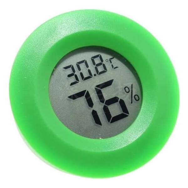 Vochtmeter Vochtigheidsmeter - Thermometer met HumidiMeter - Groen