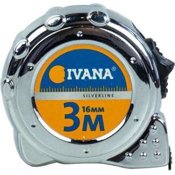 Ivana rolbandmaat met stalen band 3 meter 16 mm breed