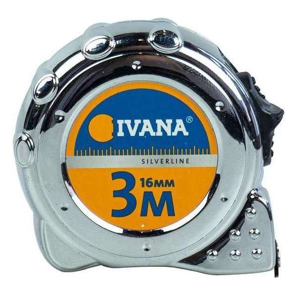 Ivana rolbandmaat met stalen band 3 meter 16 mm breed