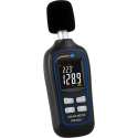 Geluidsmeter - 0,1 dB resolutie - meetbereik 35...135 dB - temperatuurmeting - pocketsize