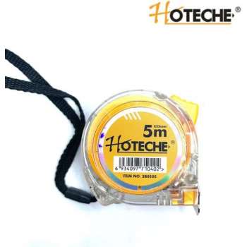 HOTECHE Rolmaat 5m - Rolbandmaat - Meetlint - Met clip - 5m/16,4ft