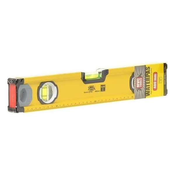 MVC Tools Aluminium Waterpas met 3 Libellen en Magneet - Lengte 40 cm.