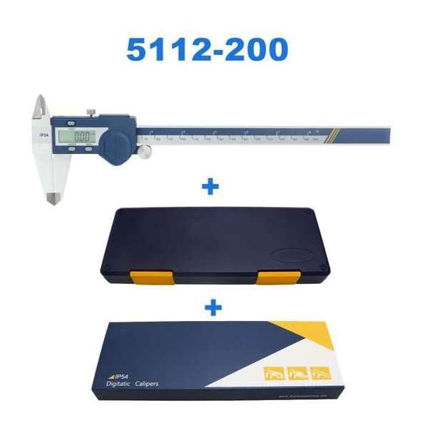 Nieuwe Gehard Rvs Digitale Schuifmaat Schuifmaat Micrometer Elektronische Schuifmaat Meetinstrument 0-200mm