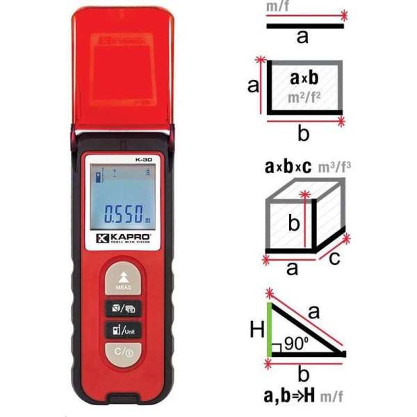 Professional afstandsmeter KAPRO 30m '' 363 Kaprometer K-30 ''