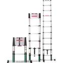 VONROC Professionele Telescopische ladder – 3.8m – met softclose & dwarsbalk – Veilig & solide