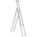 Eurostairs Reform ladder driedelig uitgebogen 3x8 sporten