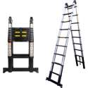 ALDORR Professional - Telescopische Vouwladder 6,20 meter - Soft Close - Levenslang garantie