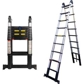 ALDORR Professional - Telescopische Vouwladder 6,20 meter - Soft Close - Levenslang garantie