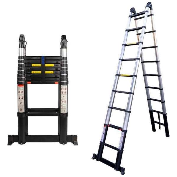 ALDORR Professional - Telescopische Vouwladder 6,20 meter - Soft Close - Levenslang garantie