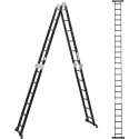 ALDORR Professional - Vouwladder 4 x 6 treden zonder platform - Aluminium - 6,90 meter