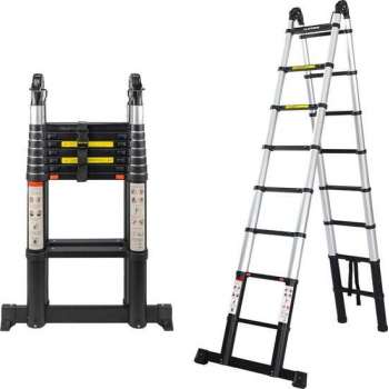 ALDORR Professional - Telescopische Vouwladder 5,00 meter - Soft Close - Levenslang garantie