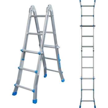 ALDORR Home - Little Giant Uitschuifbare Vouwladder 4x3 - 2,80 meter