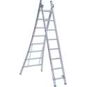 Eurostairs Reform ladder dubbel uitgebogen 2x6 sporten