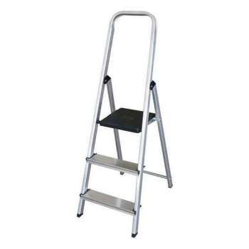 ladder 3 treden- Huishoudtrap- Aluminium- Lichtgewicht-