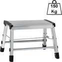 Decopatent® Huishoudtrap Keukentrap - Met 1 Treden - Aluminium - Huishoudladder Inklapbaar - Trapladder Opvouwbaar - Anti-Slip