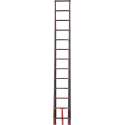 AL Telescopische Ladder Breed step Aluminium Breed step 4,7 meter Red Black