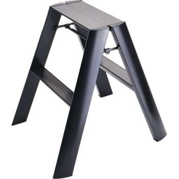 Hasegawa Design Trapladder - Zwart - 2-staps - Lucano ML