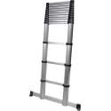 Telescopische ladder 13 treeds - Maximale hoogte 3.80m - Aluminium