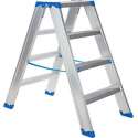 Industriële aluminium trapladder dubbel - Sparta Duo 2 x 4 treden