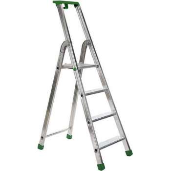 Escalo – Industriële trapladder  – Quadra  – Aluminium – 4 treden – 148 cm