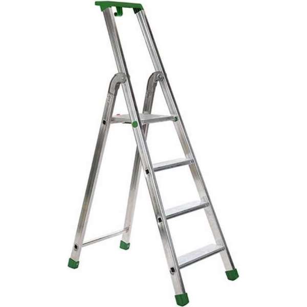 Escalo – Industriële trapladder  – Quadra  – Aluminium – 4 treden – 148 cm