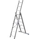 Alumexx Reformladder 3delig - 3x6 sporten - Inclusief stabiliteitsbalk - Werkhoogte 4.21m