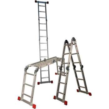 Little Jumbo 4741000403 Vouwladder met 2 stabilisatiebalken - 3,6m