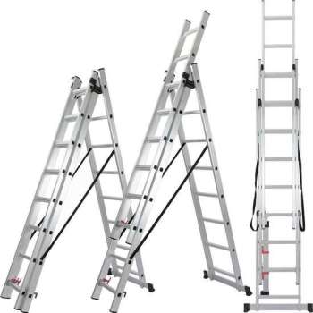 ALDORR Home 3-delige Reformladder 3x7 - Hoogte 4,10 meter