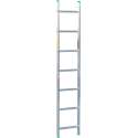 Aluminium enkelvoudige ladder professional 7 treden 196 x 35 cm  EN131 tot 150 kg