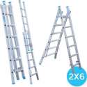 Eurostairs Reform ladder uitgebogen 2x6 sporten