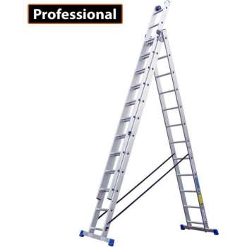 ALDORR Professional 3-delige Reformladder 3x12 - Hoogte 8,40  meter