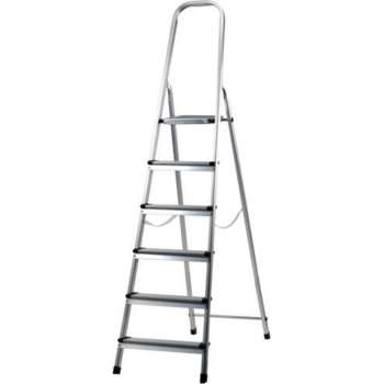 Trapladder Aluminium 6 Treden