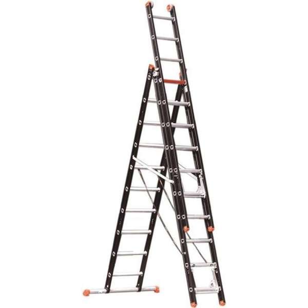 Altrex Mounter Reformladder 3-delig - Werkhoogte 6.15m - Aluminium